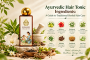 Ayurvedic hair tonic ingredients for traditional herbal hair care